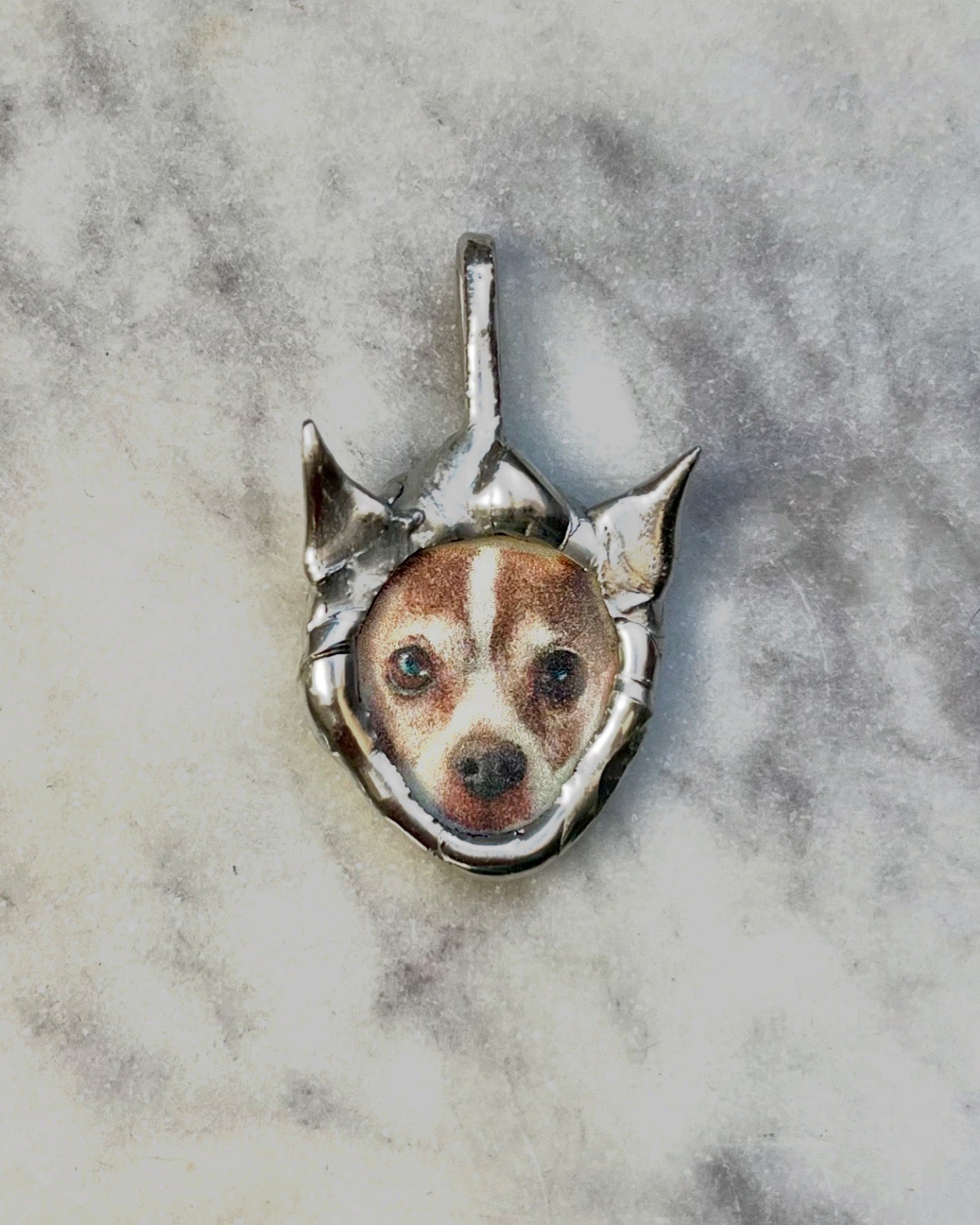 custom pet pendant personalized dog necklace dog loss pendant pet loss jewelry spiky pendant romantic goth whimsigoth alt core grunge witchy cute goth dog lover gift