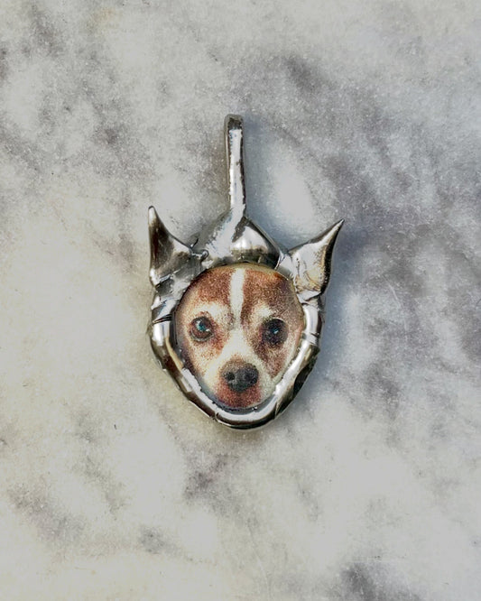 pendentif personnalisé animal de compagnie collier chien personnalisé pendentif deuil animal de compagnie bijoux deuil animal de compagnie pendentif pointu gothique romantique whimsigoth alt core grunge sorcière mignon cadeau amant de chien gothique