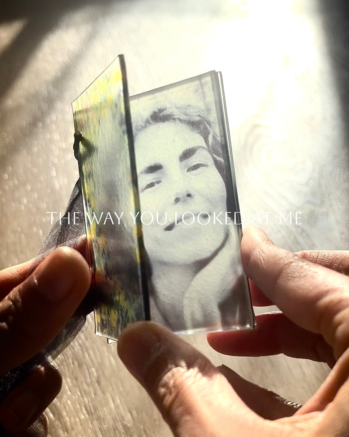custom portrait glass book