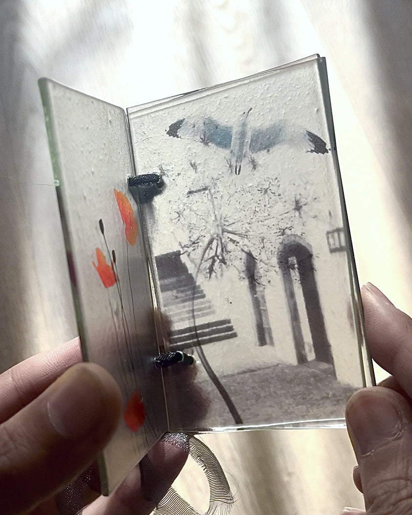 glass book commission - custom order glass book
