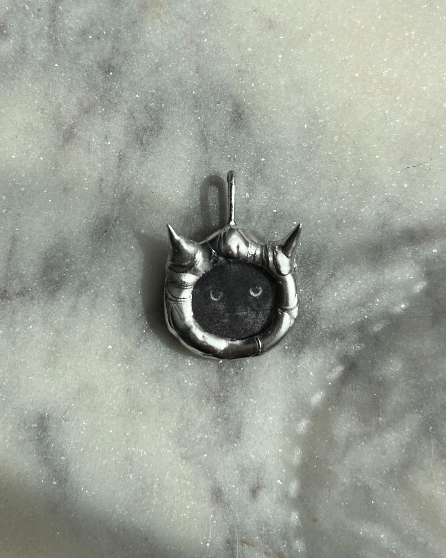 custom pet pendant personalized cat necklace cat loss pendant pet loss jewelry spiky pendant romantic goth whimsigoth alt core grunge witchy cute goth cat lover gift