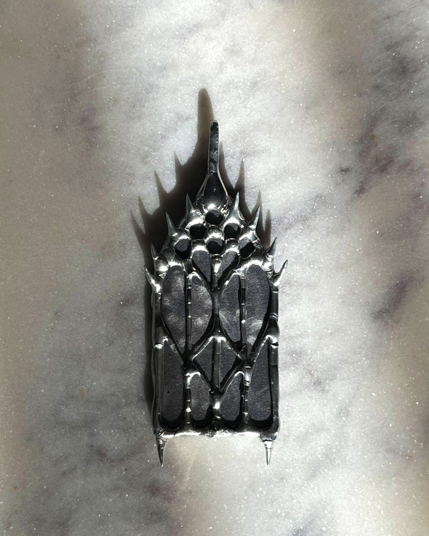 Cathedral Window Necklace: Gothic Stained Glass Spiky Jewelry Renaissance Neckpiece