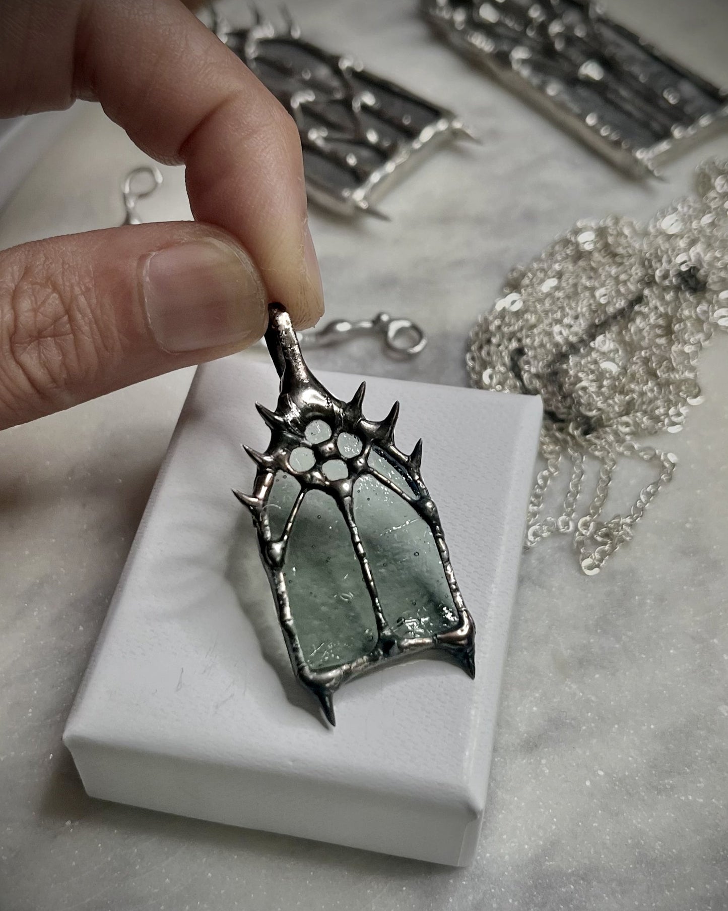 medieval cathedral window pendant church window gothic cathedral jewelry romantic goth Christian grunge rose window stained glass necklace