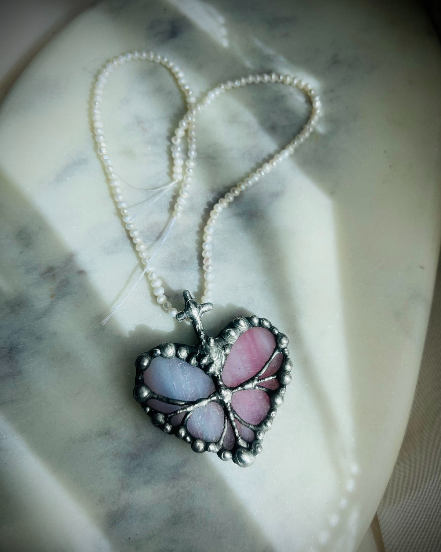 sacred heart celtic necklace medieval quatrefoil pendant gothic mythical necklace