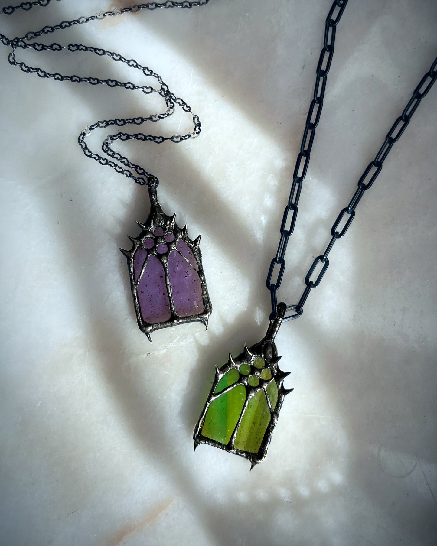 medieval cathedral necklace Celtic cathedral jewelry church window gothic cathedral jewelry romantic goth alt core grunge rose window stained glass necklace coffin nail necklace green cathedral green stained glass pendant