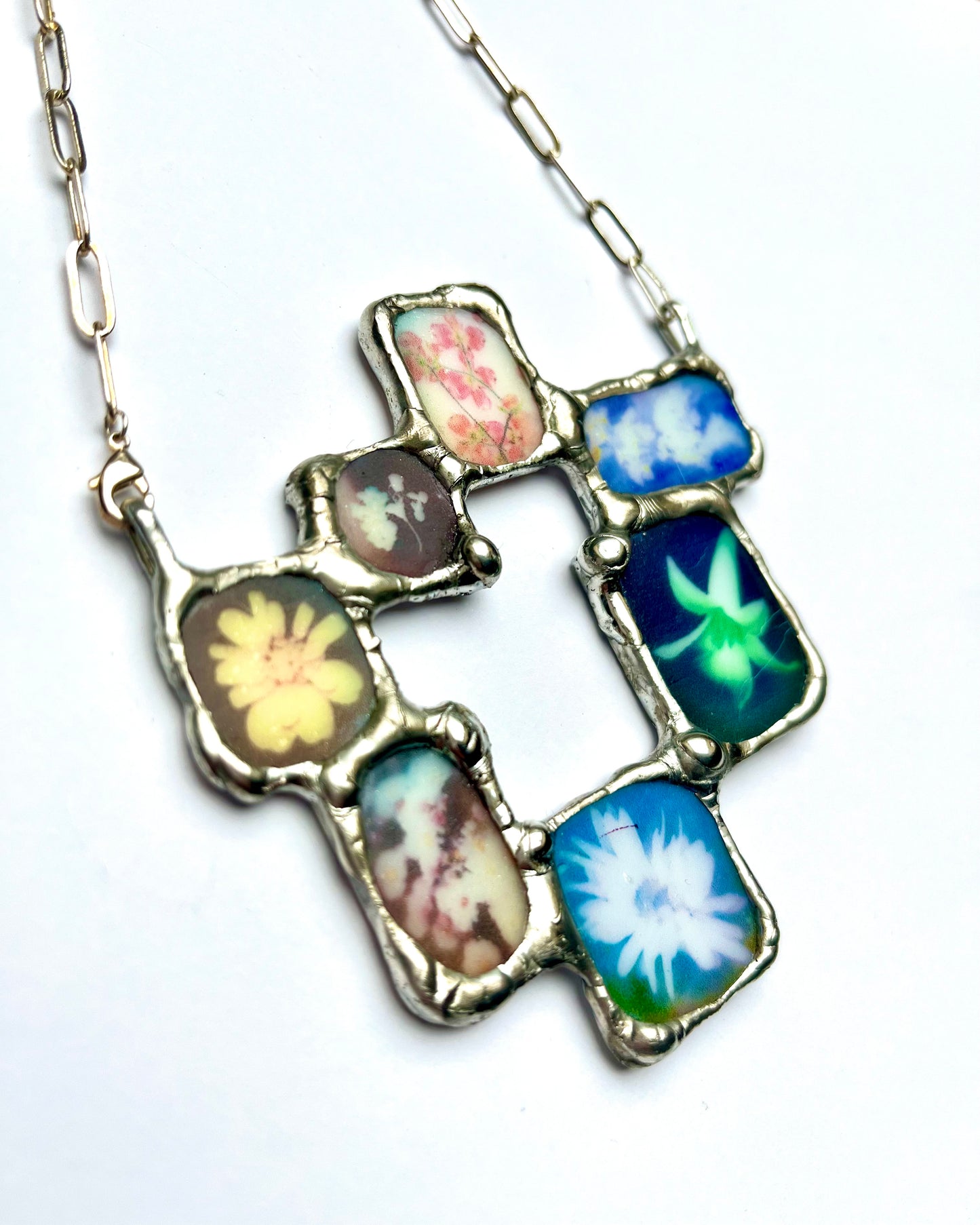botanical stained glass wall hanging flower stained glass window decoration psychedelic stained glass neon color stained glass