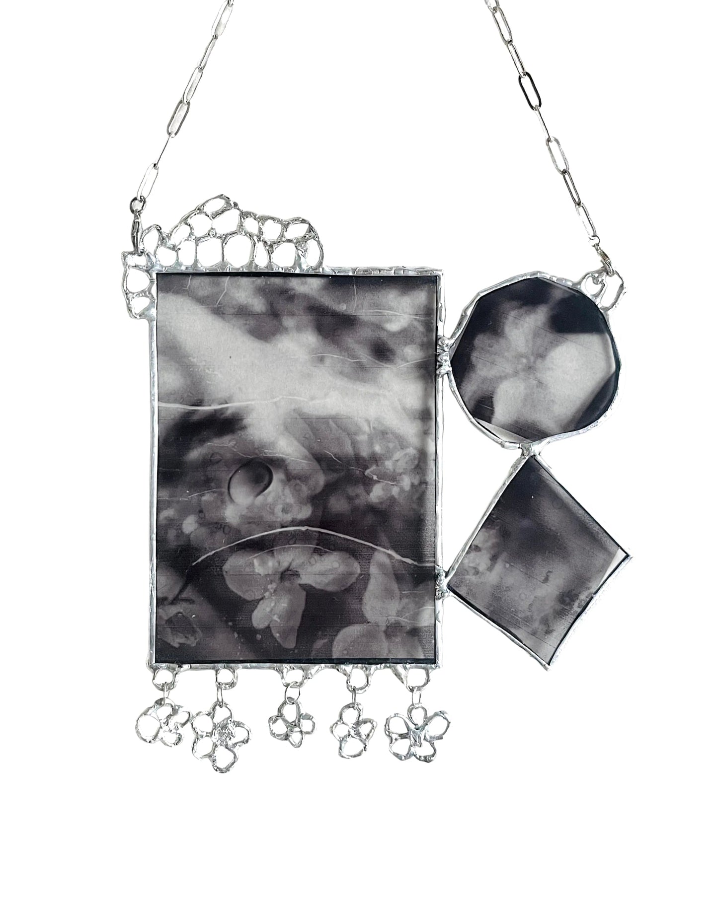 botanical stained glass wall hanging flower stained glass window decoration photo image stained glass  monochrome stained glass decorative