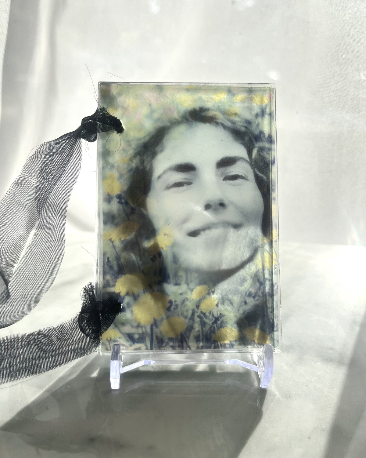custom portrait glass book