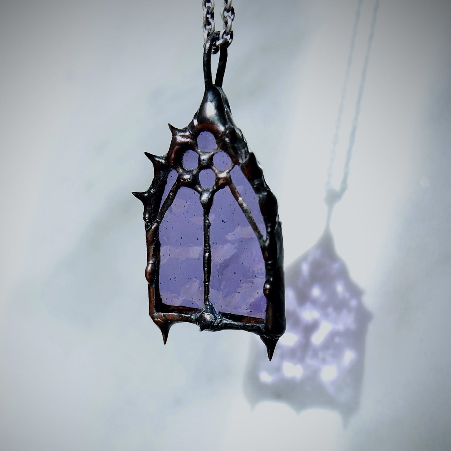 medieval cathedral window pendants sexy halloween jewelry gothic window jewelry romantic goth Christian heart witchy stained glass necklace