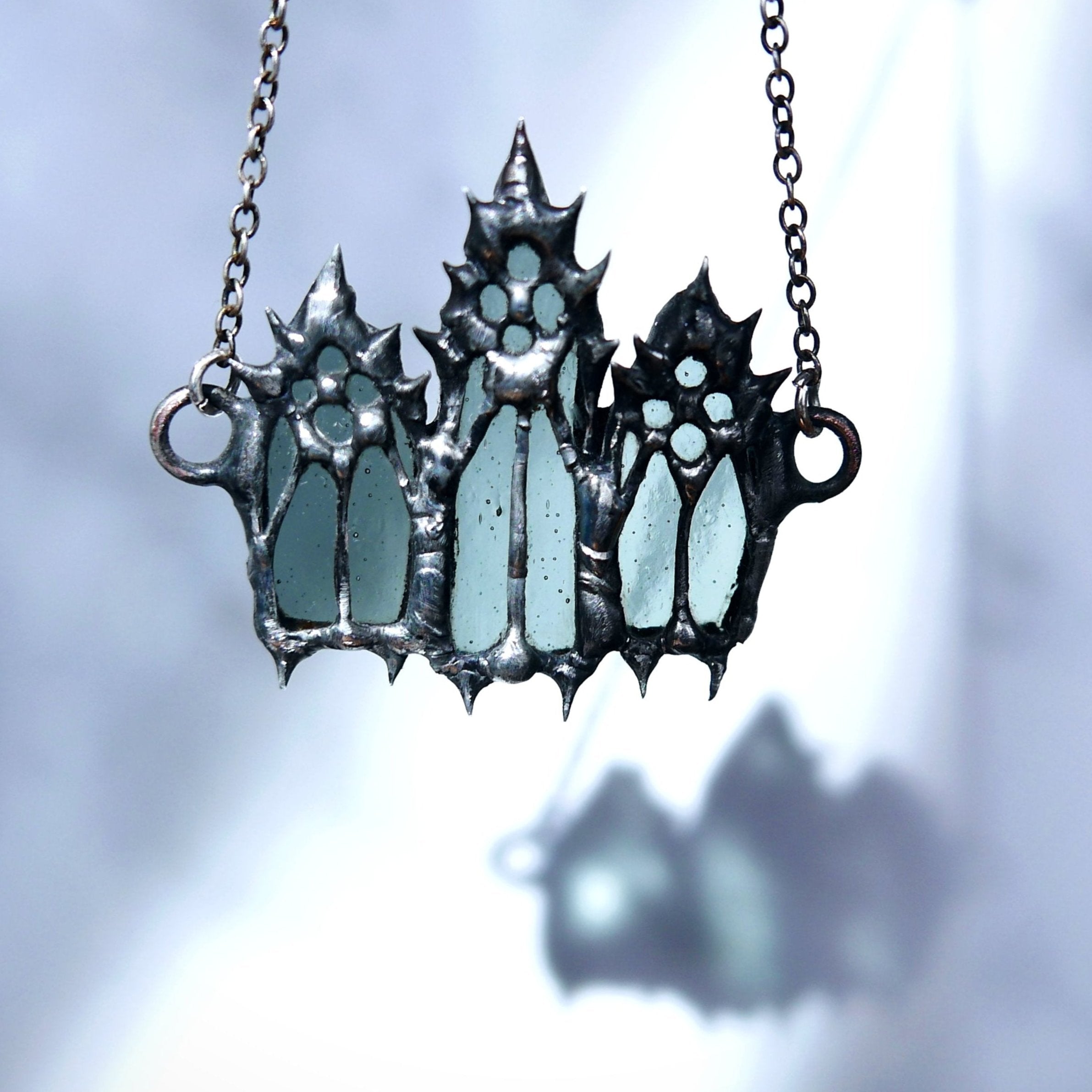 medieval cathedral window necklace church window gothic cathedral jewe ...